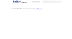 Desktop Screenshot of entitleins.com